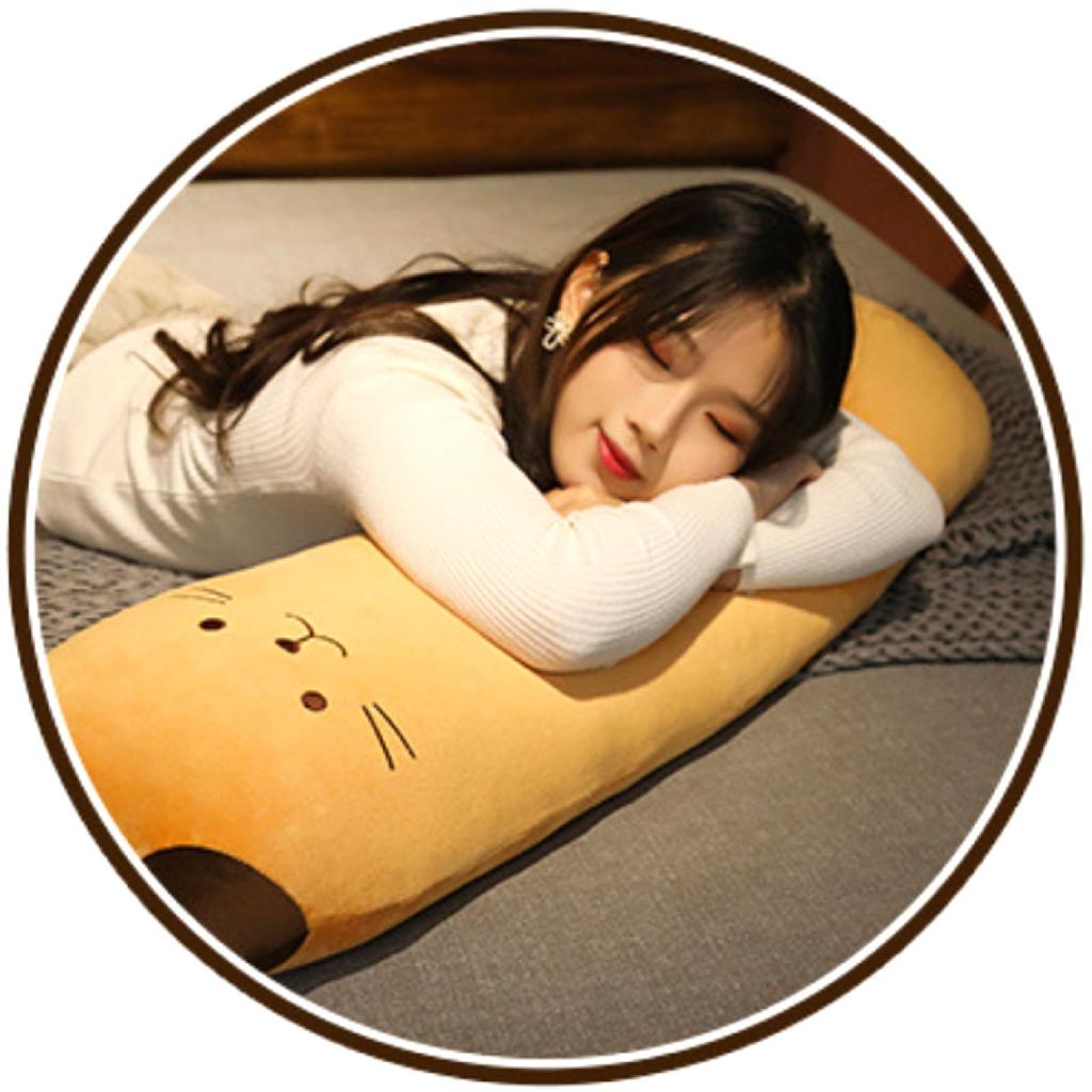 [Stylish Soda] Plush Cat Body Pillow, My Mike-kun (Cat Bread, 80cm)