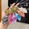 Colorful Acrylic Seashell Keychain Pendant - Cute and Exquisite for Girls' Bags & Car Pendants
