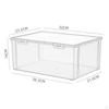 Bread Box Bagel Storage Bin Transparent for Kitchen Countertop