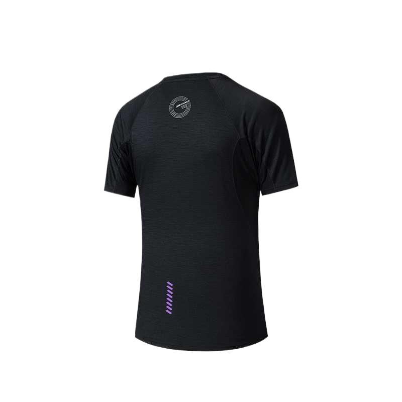 Anta Champion Series Round Neck Letter Print Fitted Short Sleeve Running T-Shirt Women tops 162530109-5