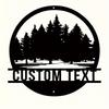 Custom Metal Sign Pine Tree Wall Art Home Door Garage Vintage Gift