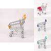 Children Small Metal Shopping Basket With Interactive Features For Role Play