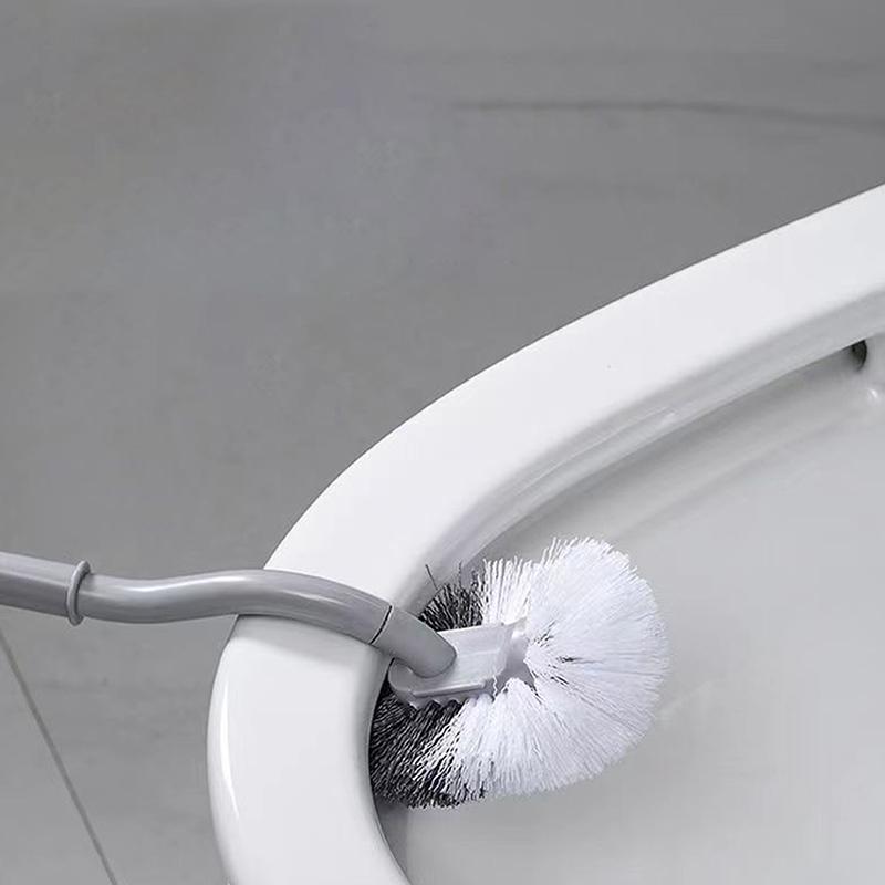 S-förmige Toilettenbürste Wandmontierte Reinigungsbürsten Toilettenreinigungsbürste mit langem Griff Toilettenbürste mit weichen Borsten Badezimmerwerkzeug