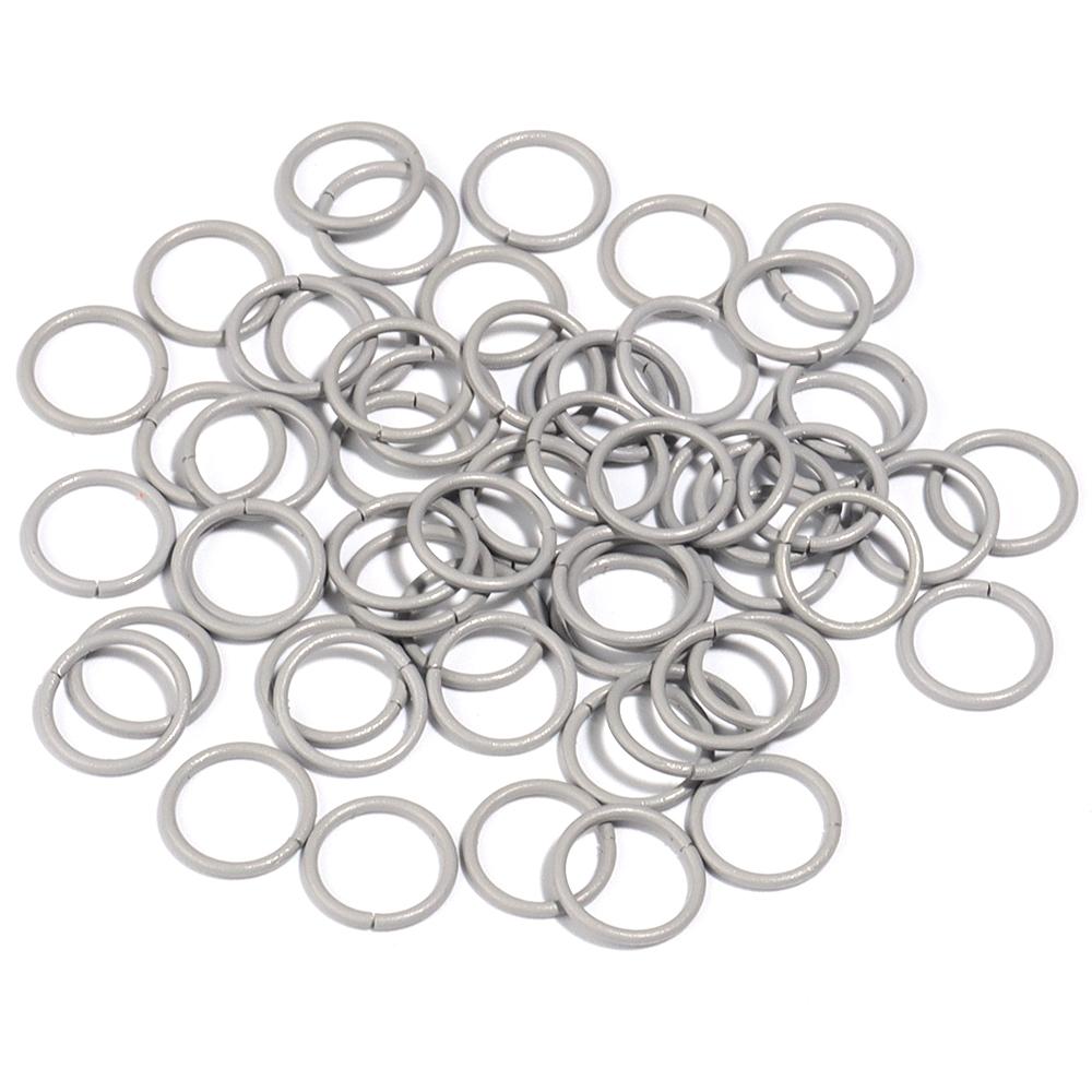 50Pcs Multicolor Charm Metal 8 10mm  Single Loops Jump Rings DIY Jewelry Findings Closed Ring For Keychain Bracelet Accessories