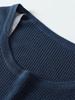 2026 Spring Women's Asymmetrical Patchwork Ribbed Knit Sweater - Slimming Two-Piece Look