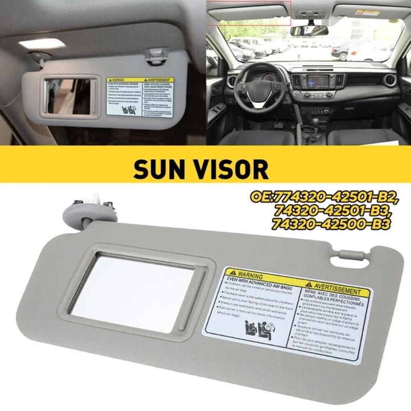 Left Driver Side Sun Visors with Sunroofs Replaces7432042420B0 Car Accessories Protect Your Eyes from Harmful Sunlight