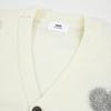 AMI New Autumn and Winter Silver Love Alpaca Wool Blend Soft and Sticky Couple Cardigan Knitted Sweater