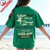 When You Go Through Deep Waters Tshirt Christian Bible Verse Shirt Religious Faith Tee Unisex Christian Gifts Clothing Summer Top