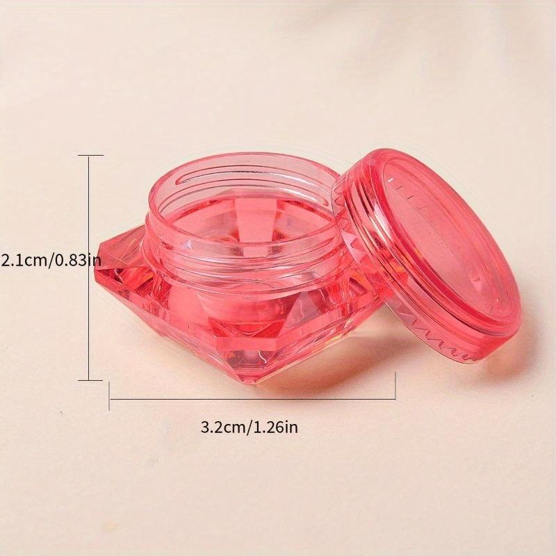 5pcs/set Stylish and durable cosmetic containers for eye shadow, nail powder, perfect for cosmetic storage and sample display