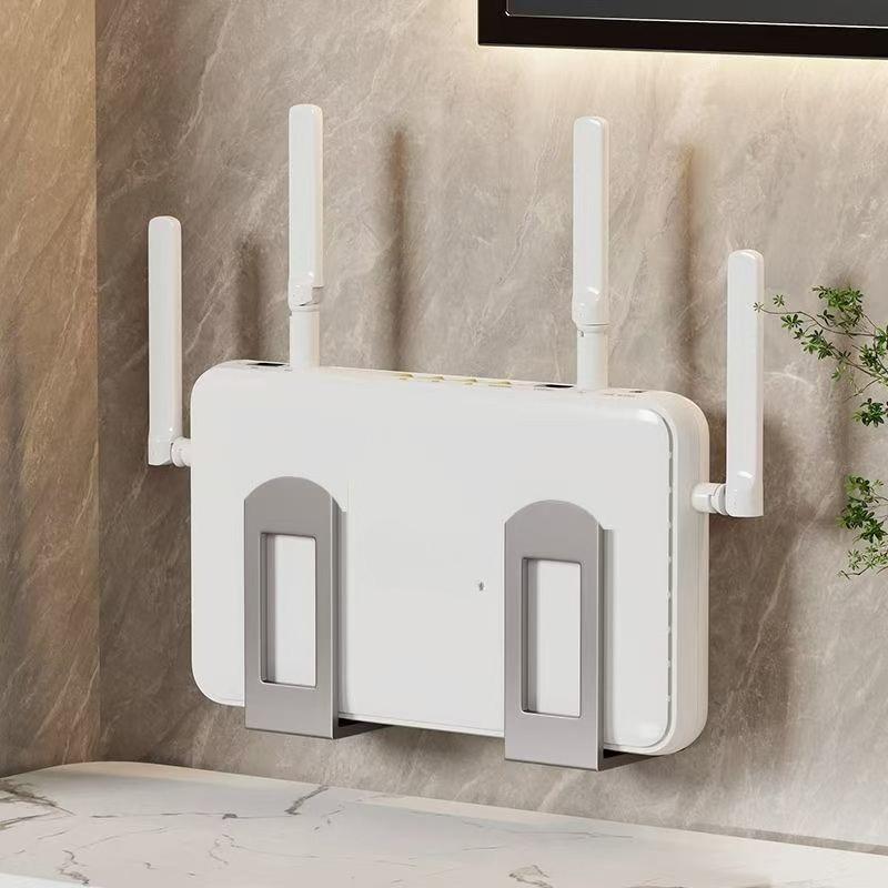 

No Need for Drilling Wall Artifact Set-top Box Wall-mounted Router Storage Box Wifi Placement Rack Fixture Support Bracket сірий колір