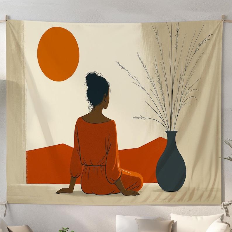 Women s Sunset tapestry 75x100 чёрный