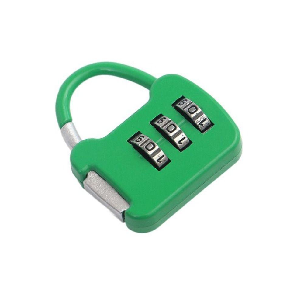 

Colorful Portable Durable Cabinet Password Student Dormitory Trolley Case Zipper Lock Lock Padlock зелений