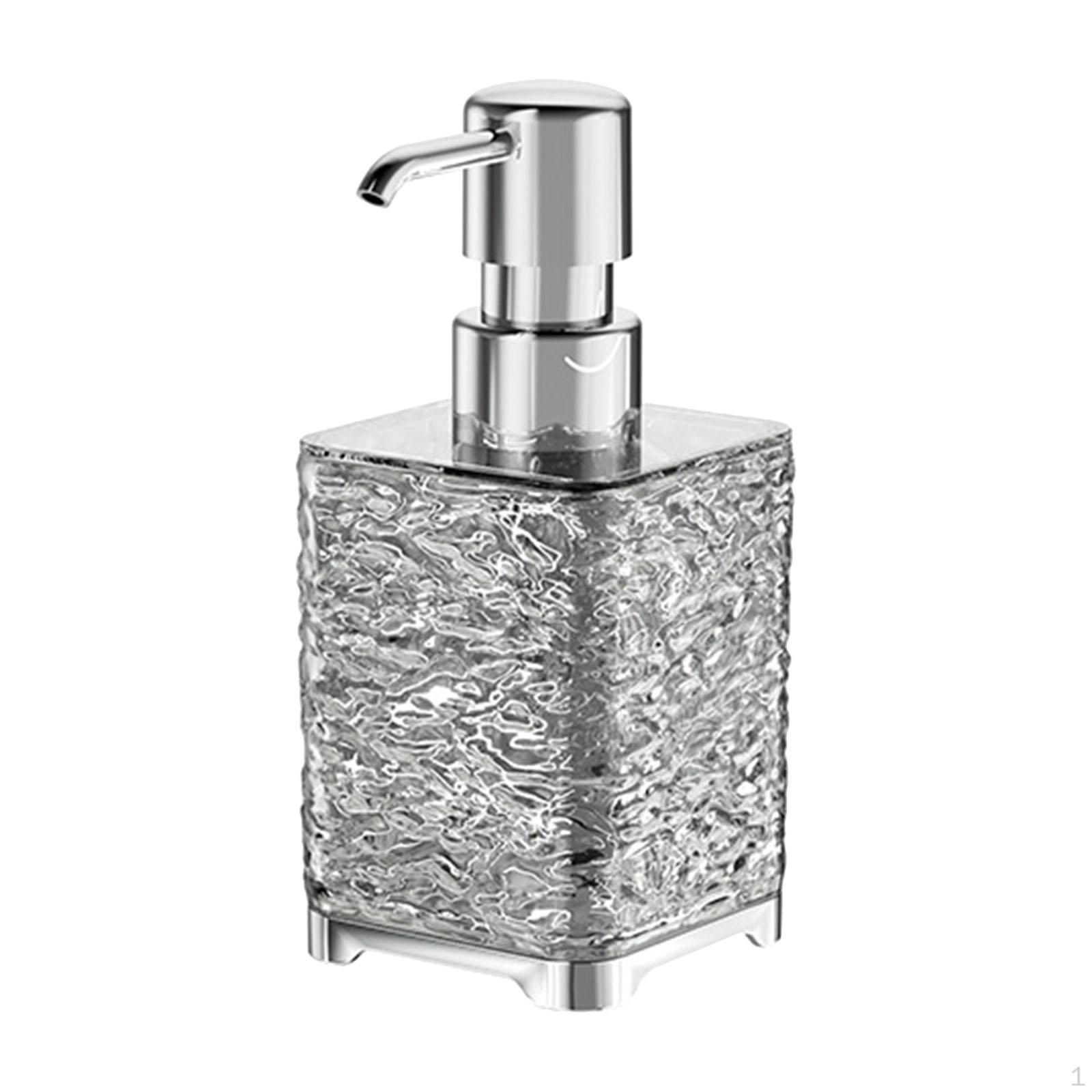 

Элегантный набор дозаторов мыла для рук для ванной комнаты clear gray