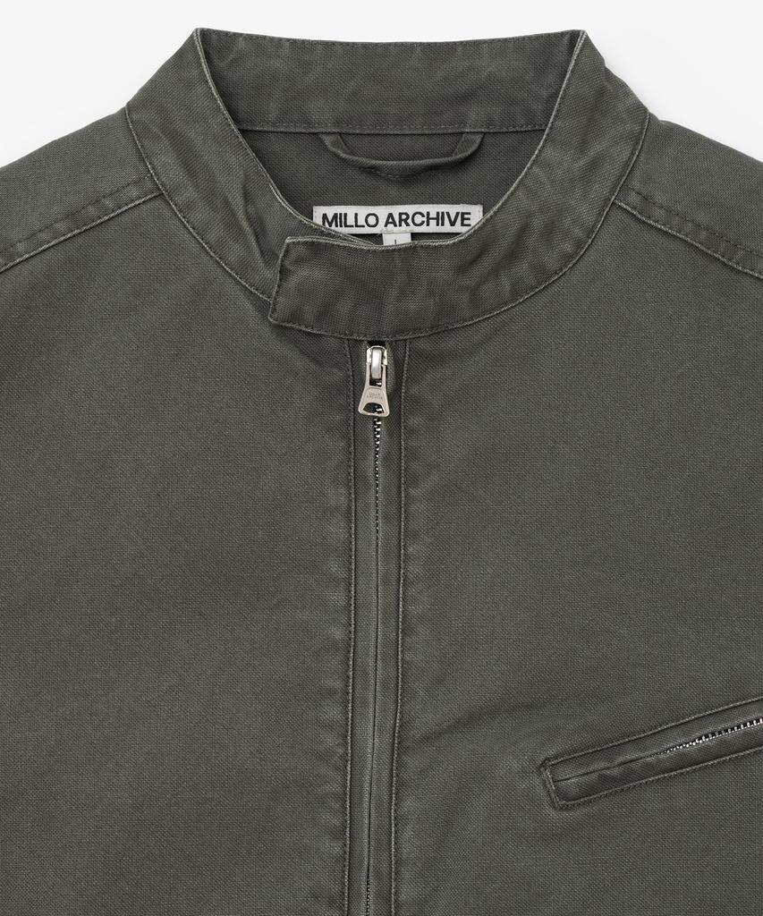 Millo Archive Vintage Cotton Cafe Racer Jacket [Washed Khaki]