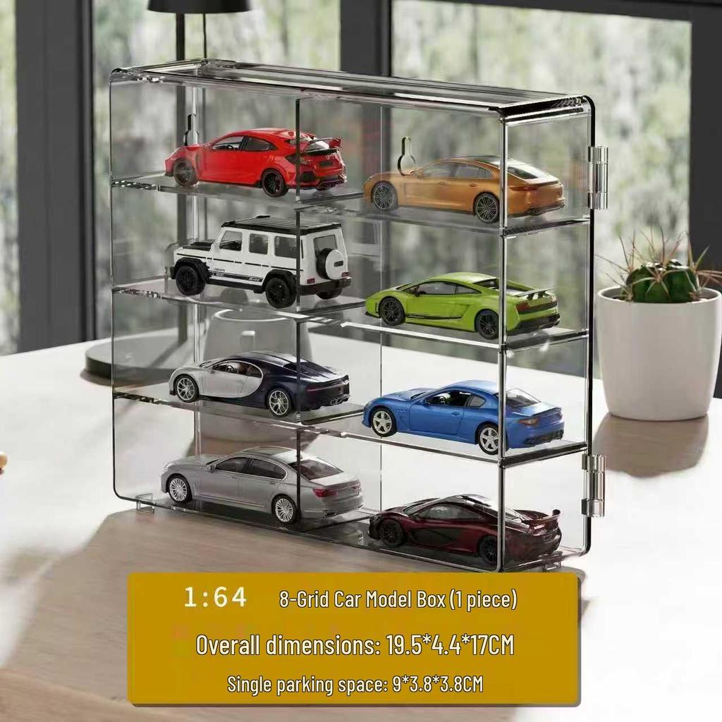 Hot Wheels 1:64 Diecast Car Display Stand & Organizer Box for Kids