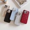 Luxury Braided Pattern Leather Cover for IPhone 17 16 15 14 13 Pro Max 16Pro 15Promax Soft Silicone Shockproof Back Case Caque
