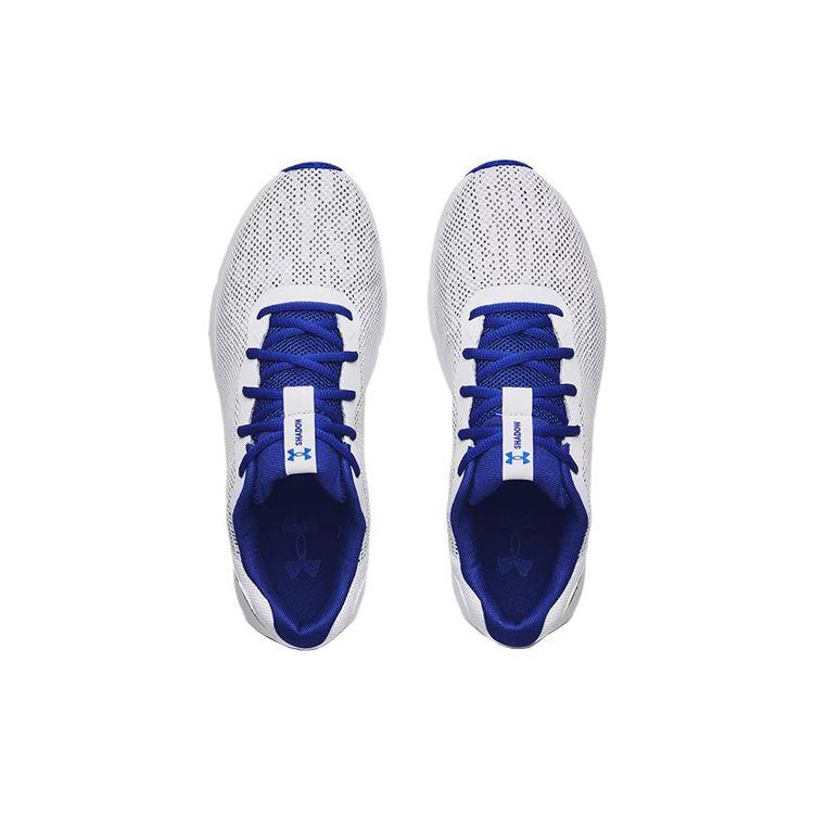 Under Armour UA Shadow Round Toe Lace-Up Mesh Low-Top Running Shoes Men Sneakers White Blue 3024137-103