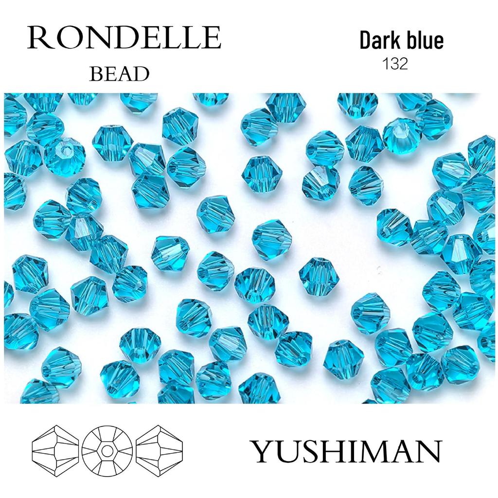 4mm Rhombus Beads - 200 Czech Quality Double Crimp Top Beads for DIY, Shuttle Weaving, and Embroidery