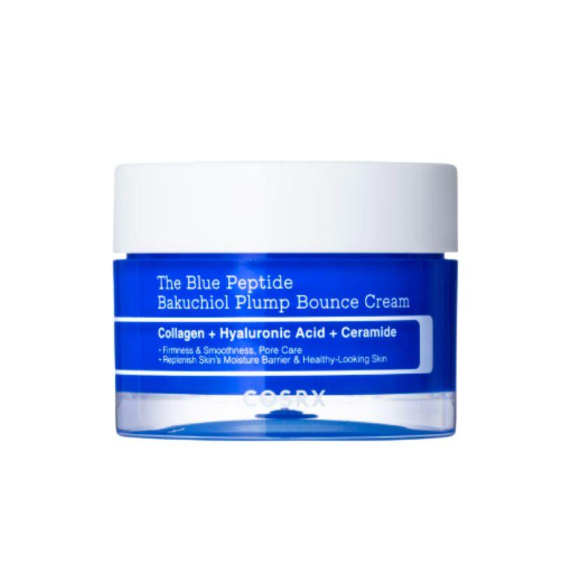 COSRX The Blue Peptide Bakuchiol Plump Glow Serum 50ml + The Blue Peptide Bakuchiol Plump Bounce Cream 50g Anti-Aging Skincare Set