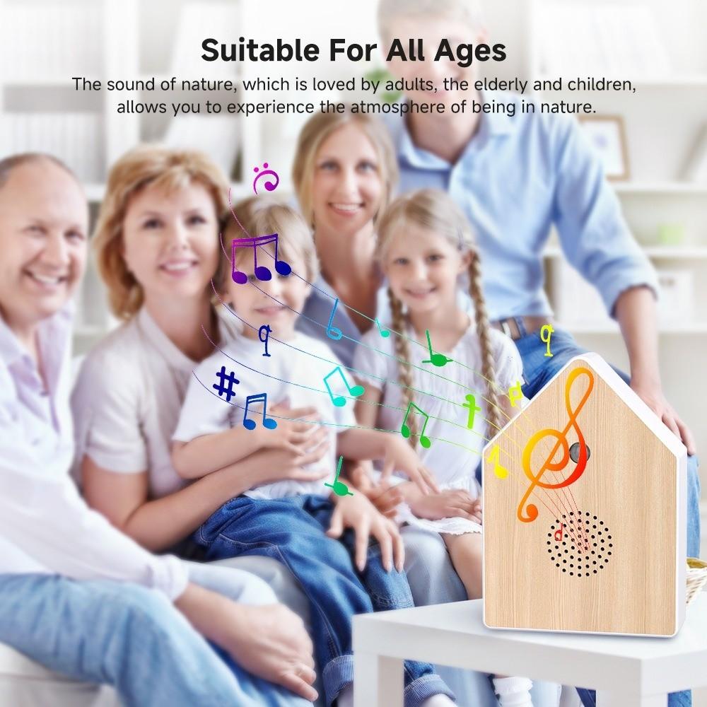 Realistic Bird Chirping Sound Bird Sound Music Box Motion Sensor Lightweight Bird Chirping Sound Box Portable Table/Wall Mount