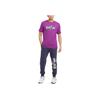Nike Dri-Fit Basketball Crew Neck Short Sleeve T-Shirt Men Tops Purple HF6193-505