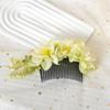 Multicolor Bridal Hairpin Cloth Hair Accessories Simple Flower Hair Comb  Wedding