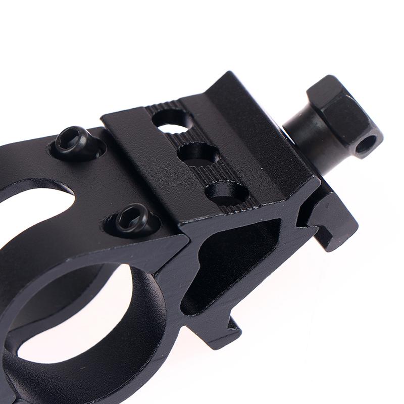 1 Paar 25,4 mm Schnellverschluss Offset Taschenlampe Zielfernrohrmontage 20 mm Schiene 45 Grad Visierhalterung Jagdzubehör