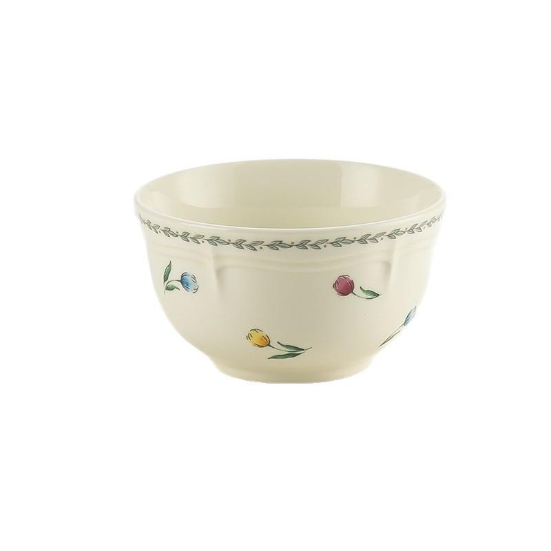 Victoria High-Value Tableware, Small Flowers, Fresh Ceramic Bowls, Household Plates, Large-Capacity Soup Bowls, Binaural Bowls