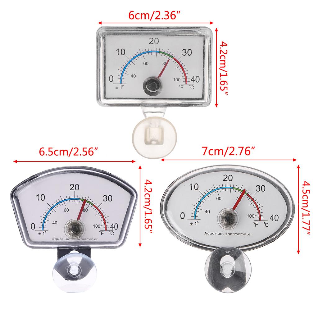 Aquarium Thermometer Digital Submersible Fish for Tank Thermometers with Suction Cup Easy To Read Waterproof No Wire