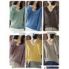 Women's Autumn And Winter Long Sleeved Knitted Top Base Shirt