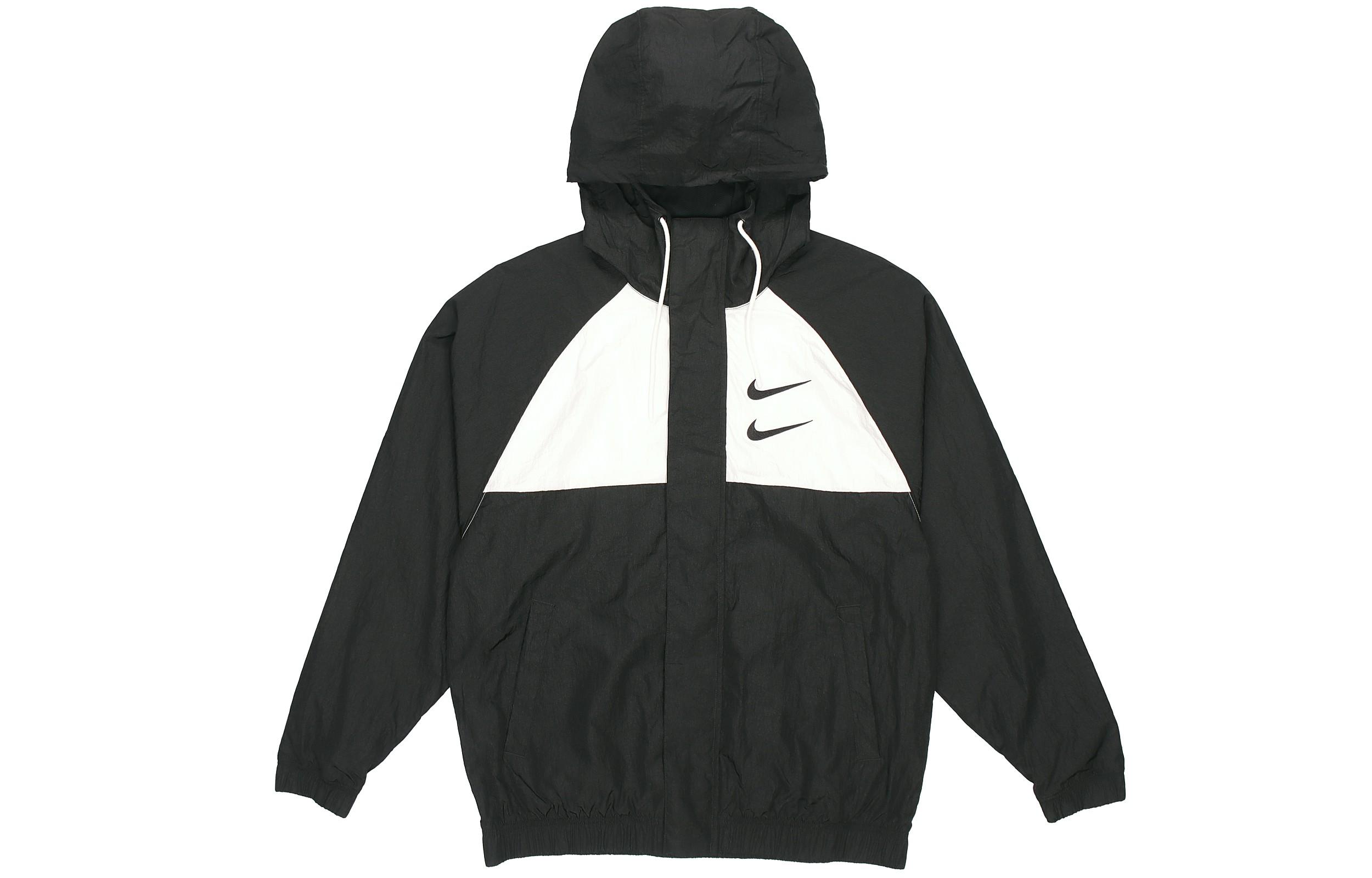 Мужские тканые куртки Nike Черные с капюшоном Умеренные Другие DD1089-011 L