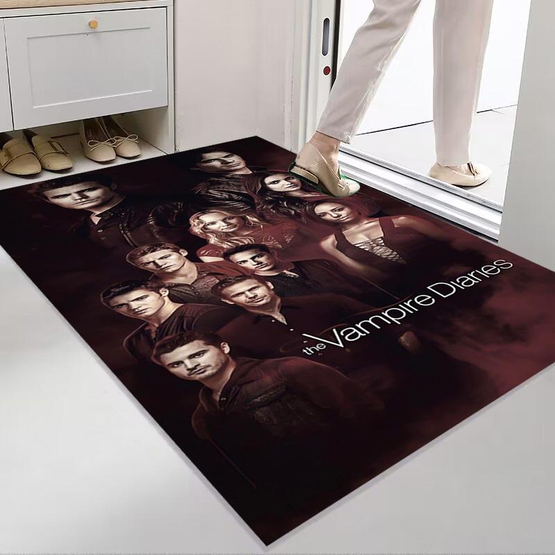 Blood Desire: Vampire Diaries carpet Suitable for all seasons floor mats Room Bathroom mat Art