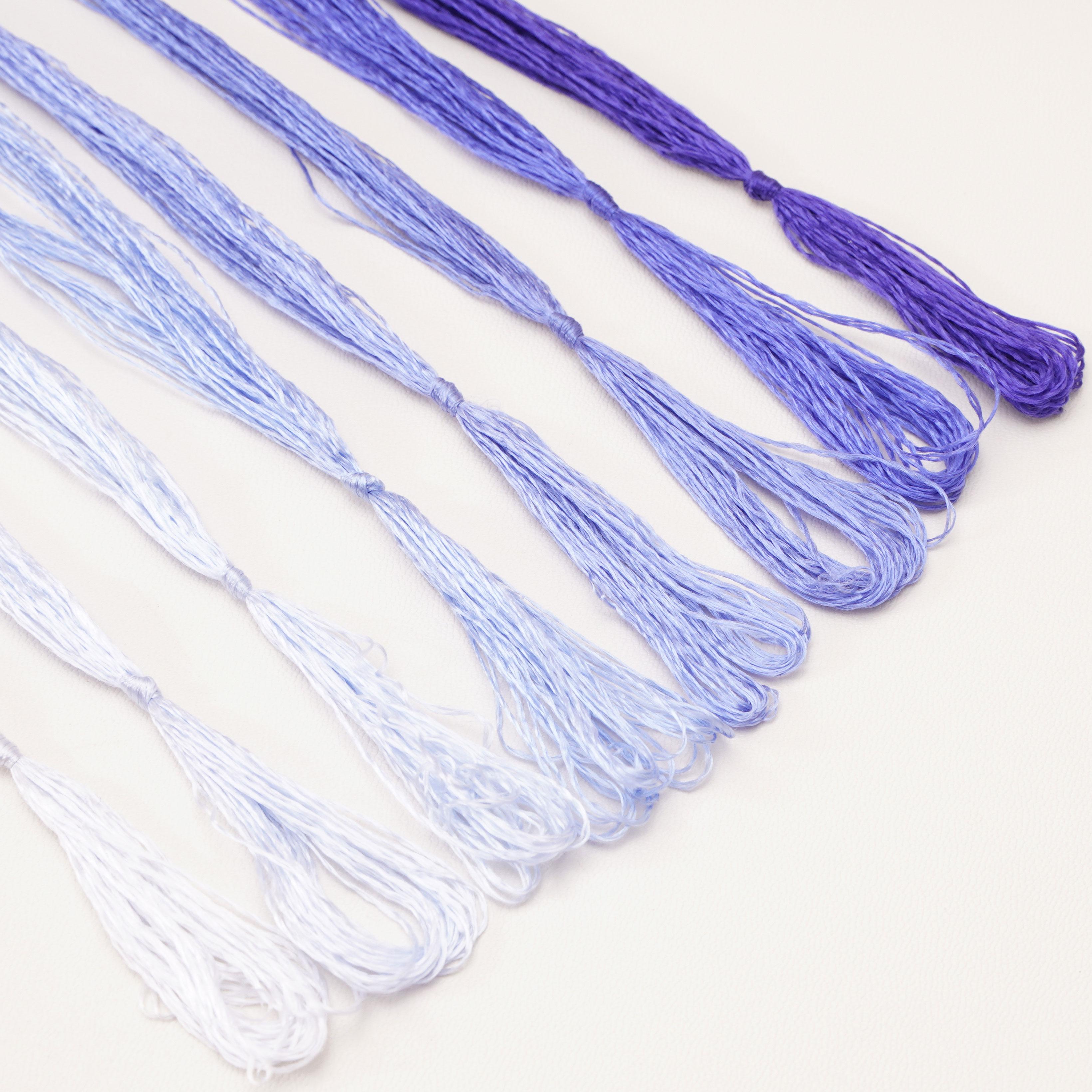 

8шт x 20м шелковая нить с низкой круткой для изготовления украшений из бархатных цветов своими руками 06