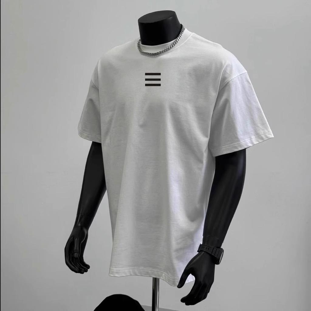 Short Sleeve Cotton Men'S Printed T-Shirt Trend Men'S And Women'S Versatile Crew Neck T-Shirt Men'S