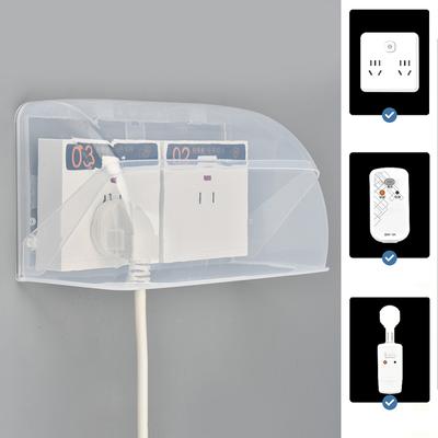 86 Type Wall Socket Waterproof Box Self-Adhesive Electric Plug Cover Bathroom Double Switch Protection Socket Splash-Proof Box