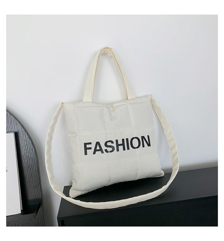 Stylish Korean Minimalist Cotton Tote Bag For Women In Black White And More Colors