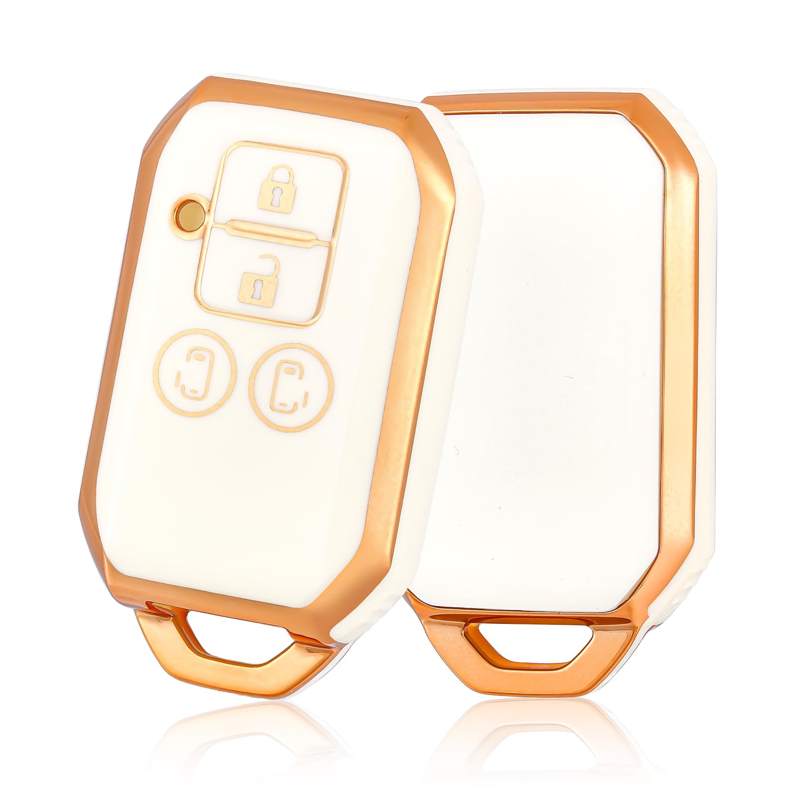 

В ПУТЬ Оболочка ключа, ТПУ чехол для ключа автомобиля, Чехол для ключа, Совместимый, Новый Suzuki белый