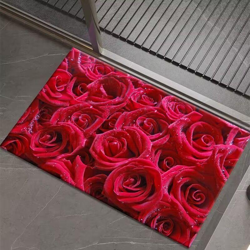 

Коврик для пола из диатомовой грязи, впитывающий коврик для ванной комнаты, кухни, входной двери, бытовой быстросохнущий противоскользящий коврик, который можно резать 40x60cm розовый