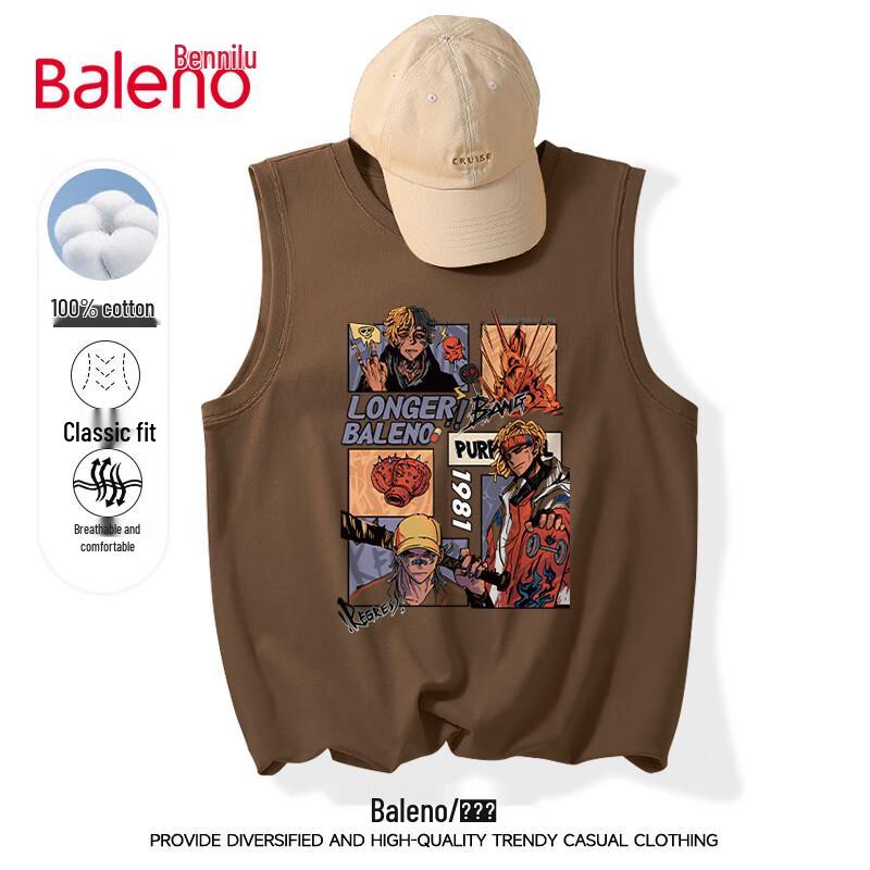 Мужская свободная хлопковая майка Baleno M