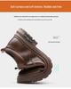Men's Retro Casual Leather Shoes with Thick Soles - Breathable and Non-Slip for Everyday Wear