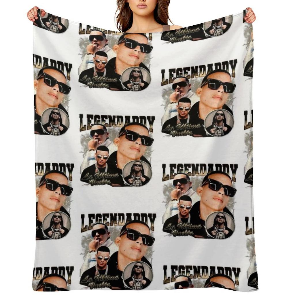 retro Daddy Yankee Throw Blanket valentine gift ideas Multi-Purpose sofa bed blankets and throws Blankets