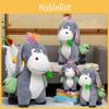 Adorable Plush Donkey Backpack For Kids With Soft Pp Cotton Filling In Pink Or Gray