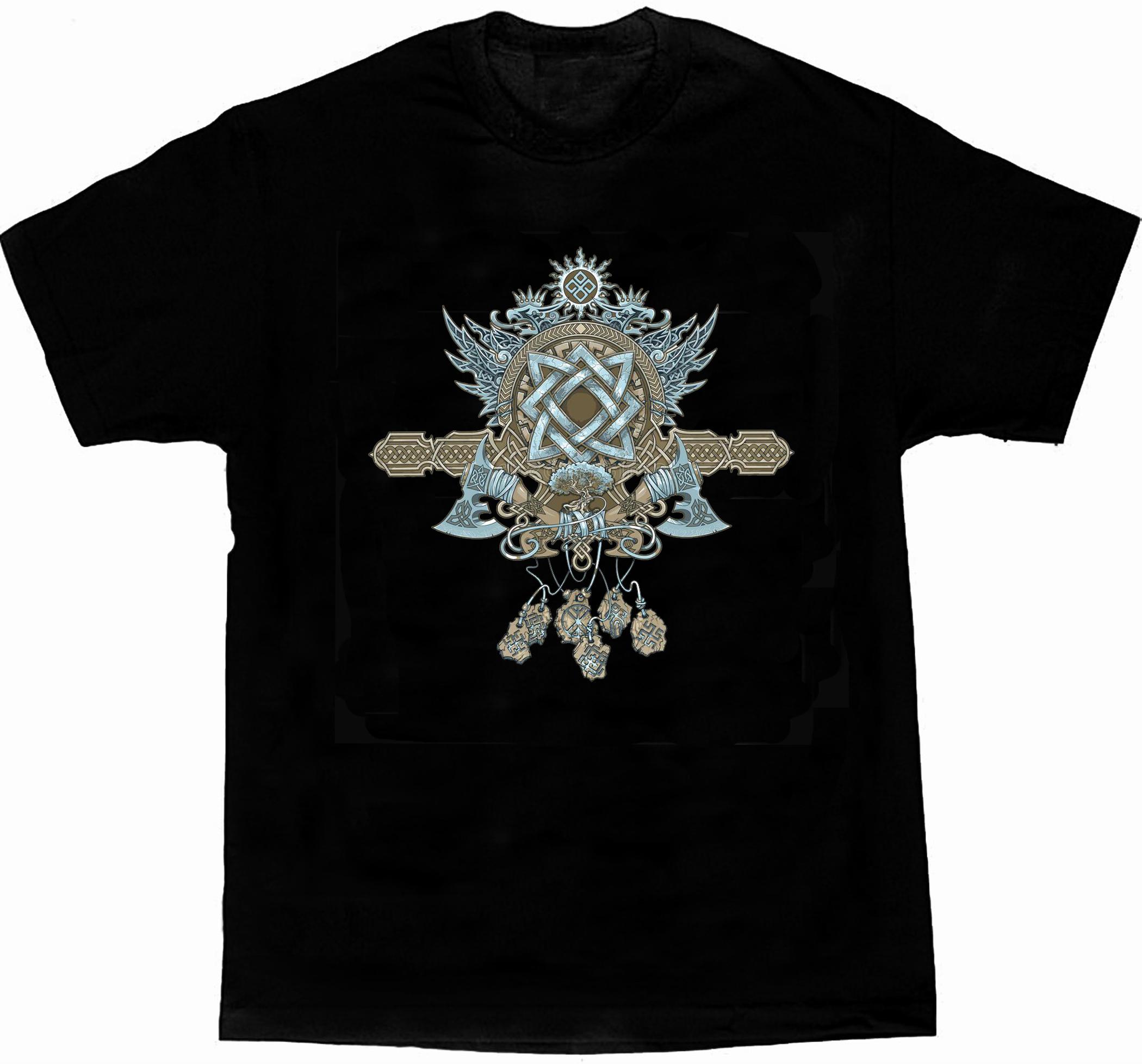

Slavic Charms Ornament And Amulets TShirt Short Sleeve Casual 100 Cotton ONeck Summer Mens Tshirt Size S3XL 4XL