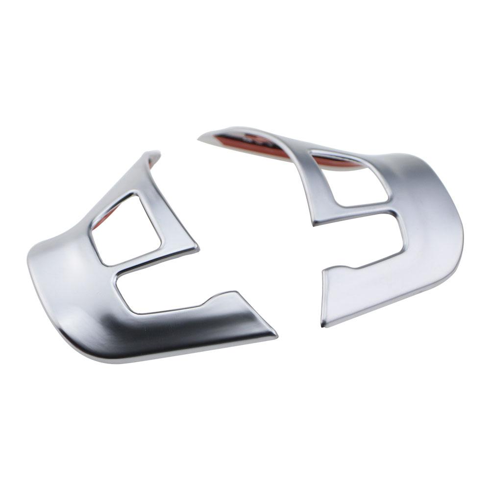 Car Styling ABS Chrome Steering Wheel Protection Trim Sticker for Peugeot 208 2008 GTI 2014 - 2017 Stickers Accessories