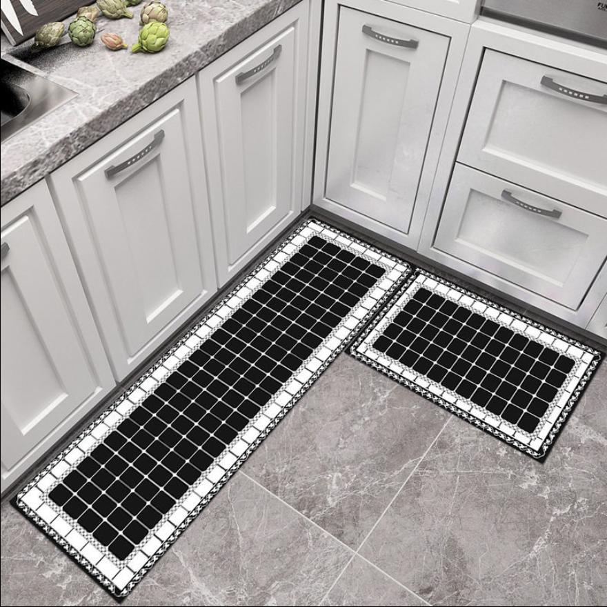 Kitchen Carpet Nordic Style Water Absorption Home Decor Rugs Area Floor Mat