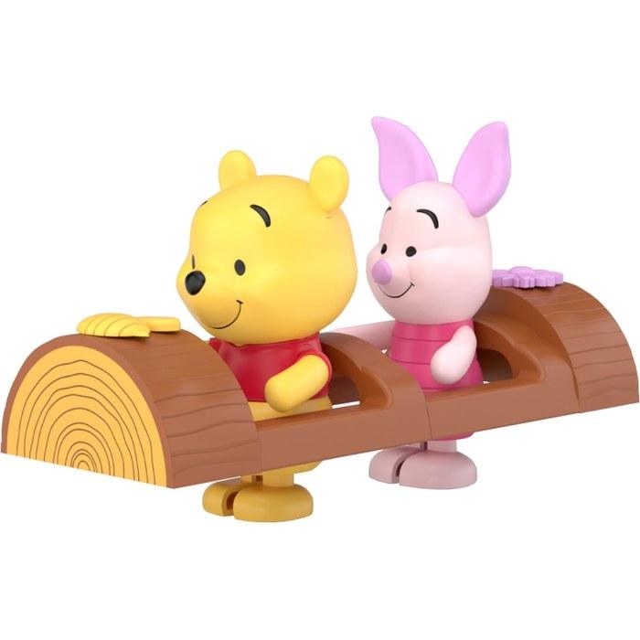 Aoshima Bunka Kyozai Rak-pla Tokotoko No.DP-15 Winnie the Pooh & Piglet Color-Coded Plastic Model Kit