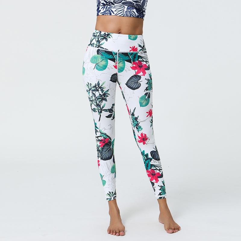 Spring/Summer New Arrival Women's Digital Print Leggings Lightweight Brushed Fitness Yoga Pants