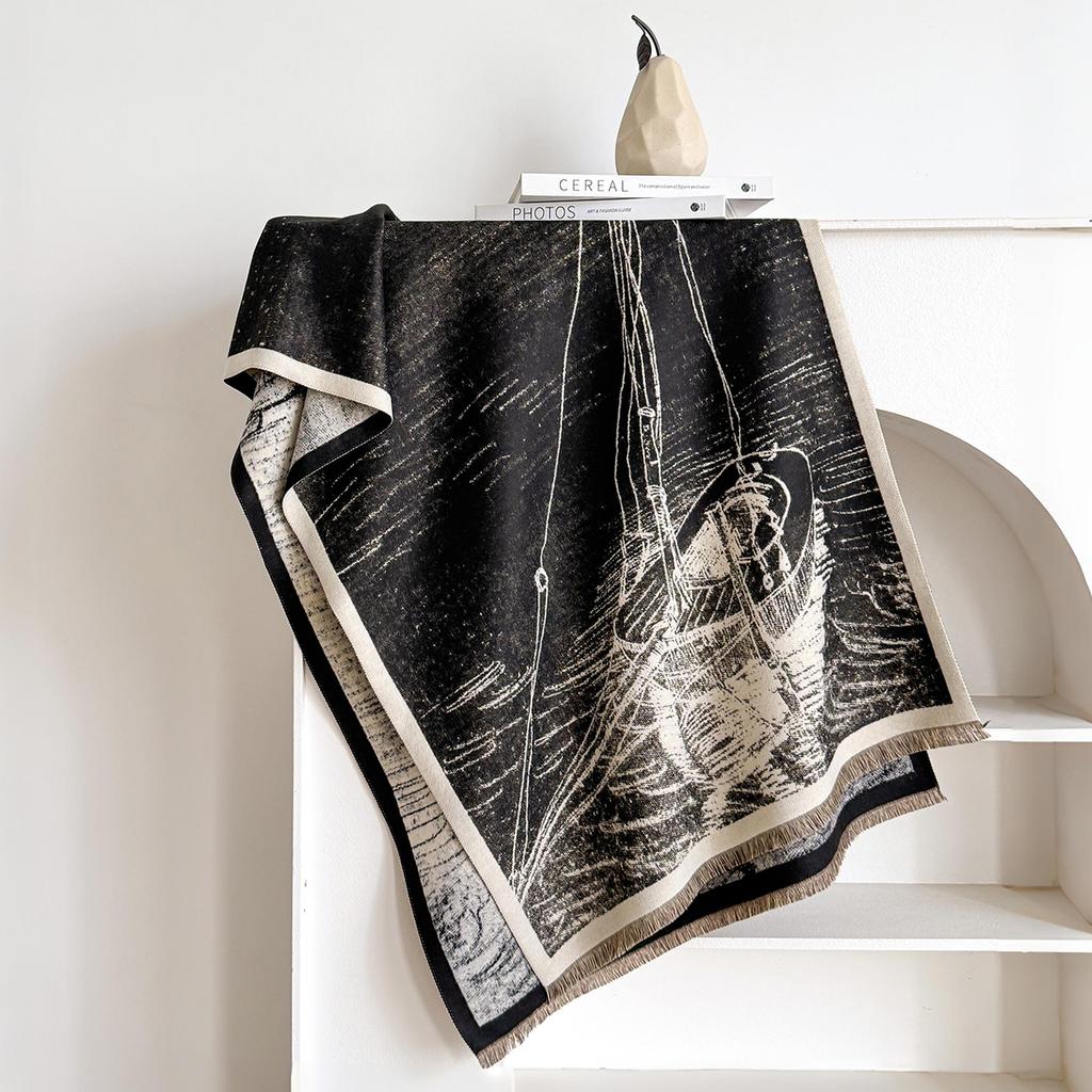 New Luxury Brand Cashmere Women Print Scarf Winter Warm Shawl and Wrap Bandana Pashmina Female Foulard Blanket Poncho Scarves