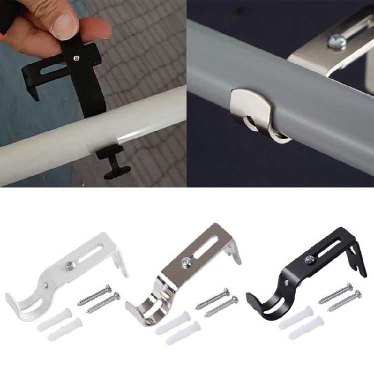 Curtain Rod Anchors, Adjustable Wall Mount Metal Brackets for Secure Drapery Hanging