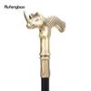 Copper Rhinoceros Head Fashion Walking Stick Decorative Stick Cospaly Vintage Party Fashionable Walking Cane Crosier 91cm